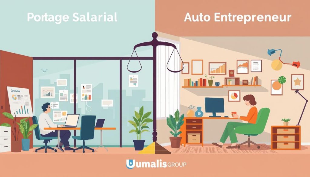 Decision-making factors for choosing between portage salarial and auto entrepreneur