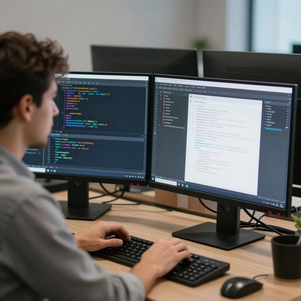 IT professional coding while enjoying salary portage benefits