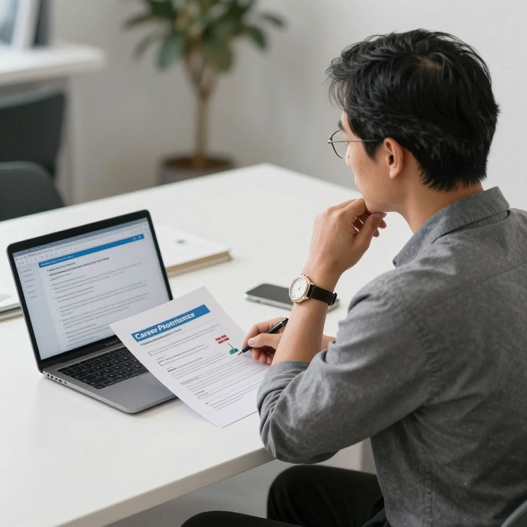 Professional transitioning between career paths using salary portage