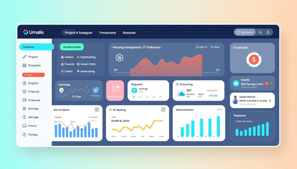 Screenshot of Umalis Group's digital platform interface designed for IT freelancers in France 2025